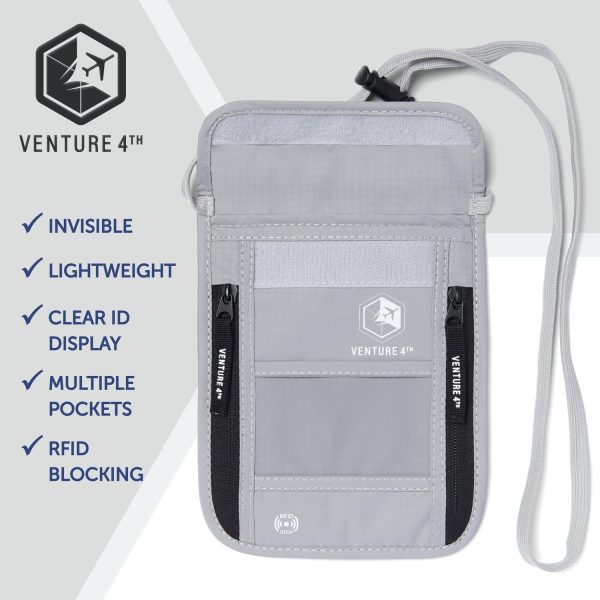 Travel Neck Wallet with RFID Blocking – Passport Holder Neck Pouch for Men and Women to Keep Documents Safe - Image 7