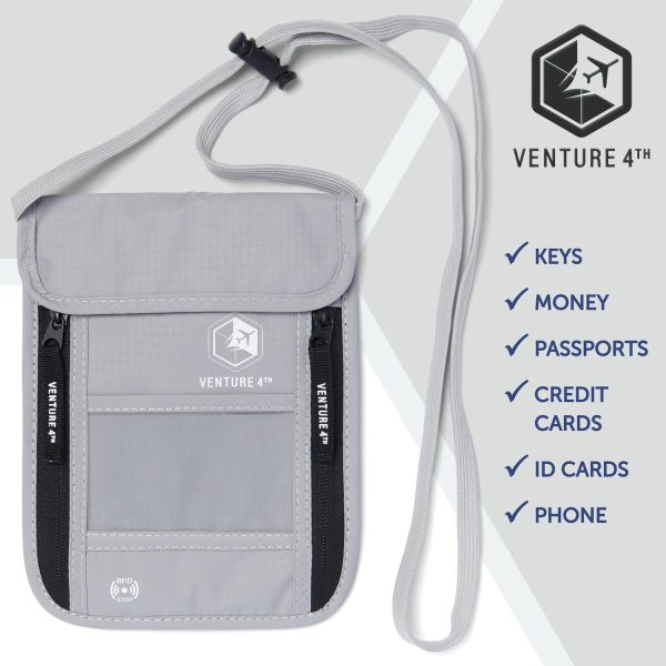 Travel Neck Wallet with RFID Blocking – Passport Holder Neck Pouch for Men and Women to Keep Documents Safe - Image 8