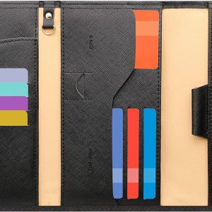 Mulit-purpose Rfid Blocking Passport Holder Travel Wallet (Ver.4) Passport and Vaccine Card Holder ComboTri-fold Document Organizer Travel Essentials