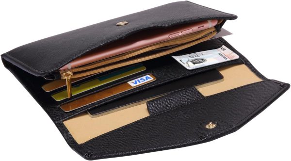 Mulit-purpose Rfid Blocking Passport Holder Travel Wallet (Ver.4) Passport and Vaccine Card Holder ComboTri-fold Document Organizer Travel Essentials - Image 4